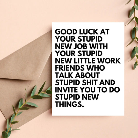 Leaving Job Card