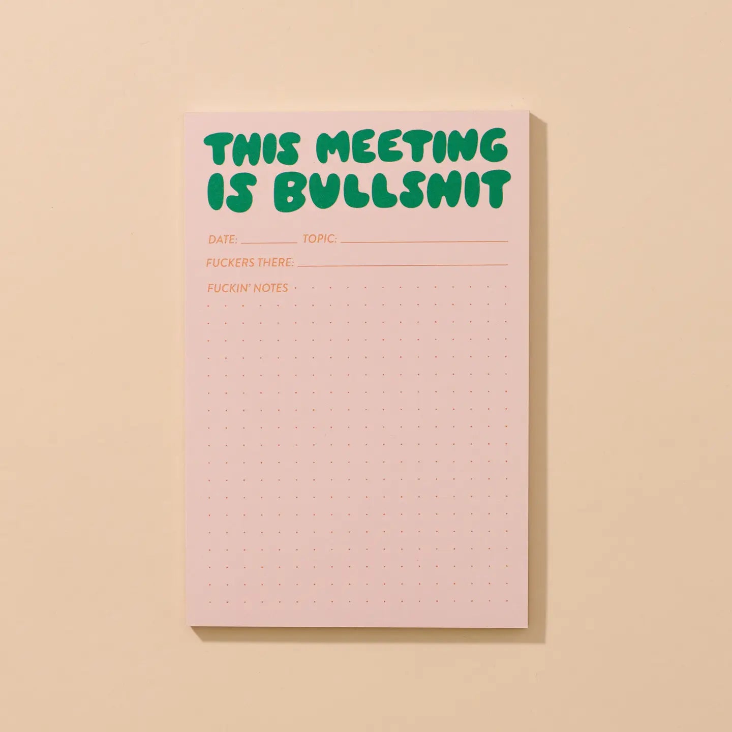 This Meeting Is Bullshit Notepad